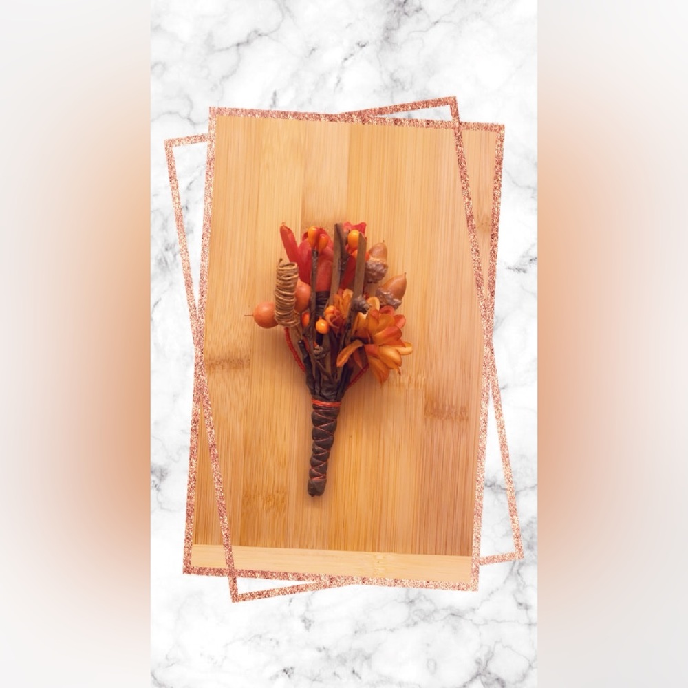 Custom Made Silk Boutonniere
